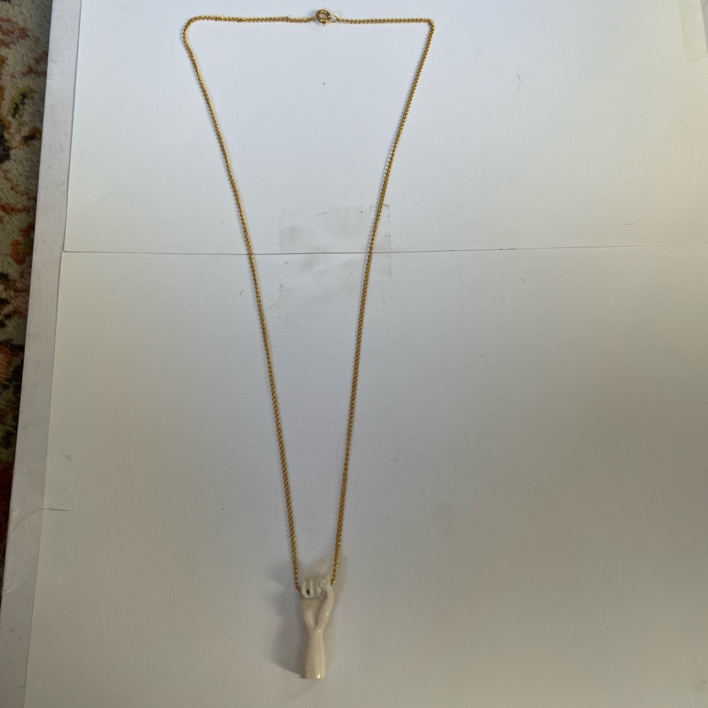 Vintage Fist Necklace